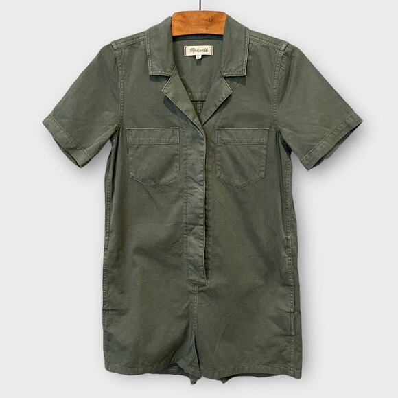 Madewell Garment-Dyed Relaxed Coverall Romper Size XXS - Picture 5 of 10